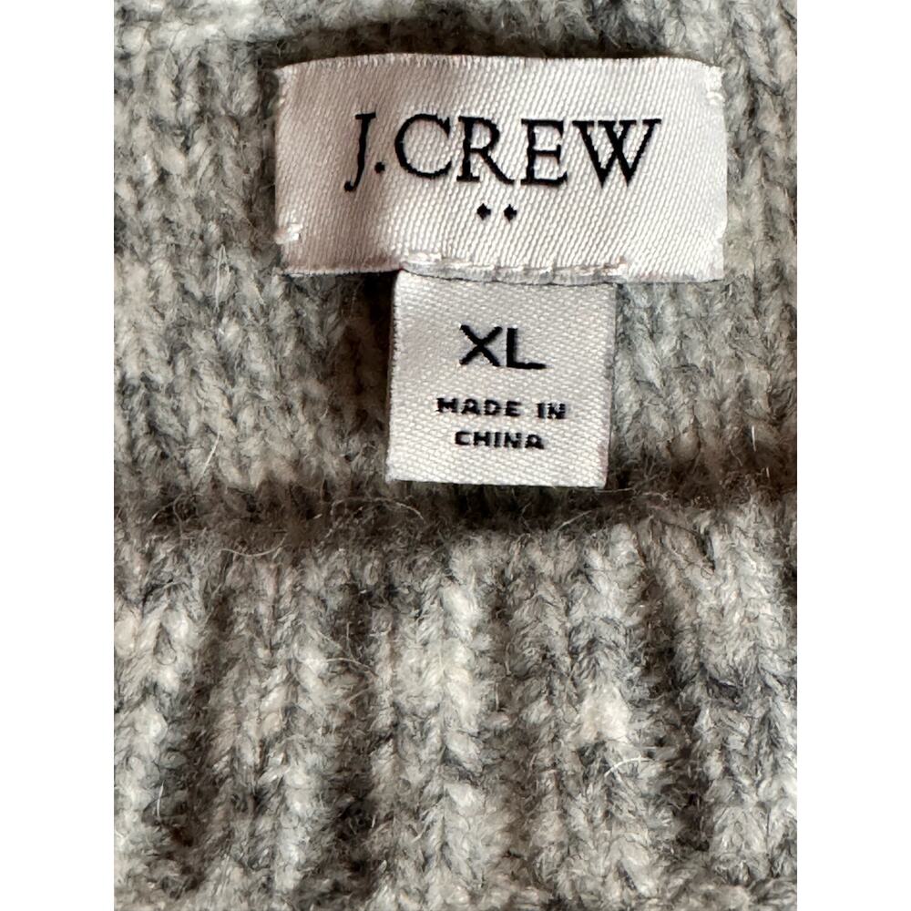 J Crew melange sweater with contrast stitch raglan sleeve - Picture 3 of 4